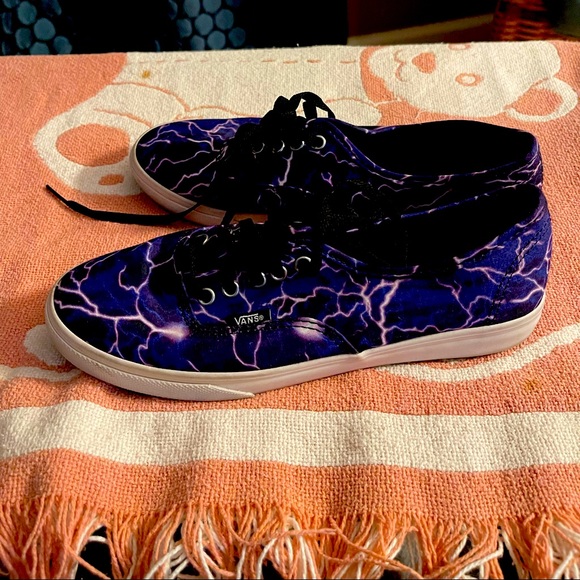 Vans Shoes - Purple lightening vans skate sneakers